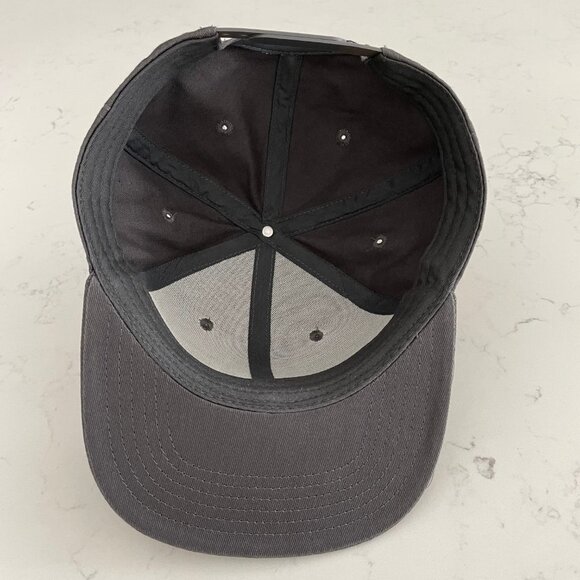 Buell Surf Flat Bill Bones Army Cotton Hat Grey Blk Wht Embroidered Graphics OS - Picture 4 of 7